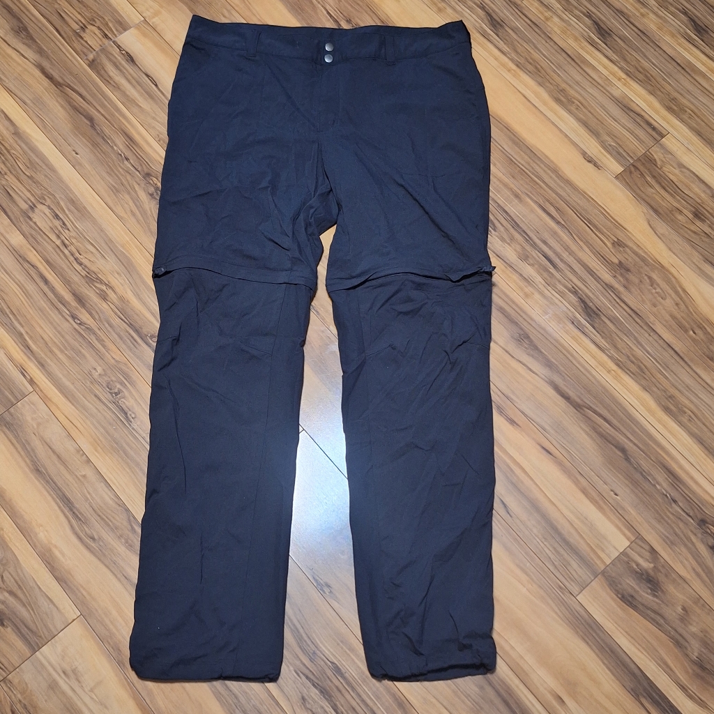 Columbia Convertible 18 Tall Hiking Outdoor Gorp Granola Nylon Zip Off Pants